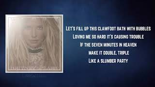 Britney Spears  Slumber Party Lyrics [upl. by Raquela]