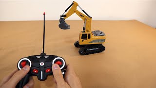 Mini RC Excavator Unboxing and Test  Mofun 1026 124 6CH RC Excavator [upl. by Brandt]