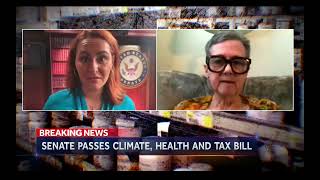 NBC Nightly News ft Catherine Horine  Massive climate change health package passed in Senate [upl. by Moia]