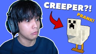 MINECRAFT PRANK PERO LAHAT NG MOBS AY CREEPER😂 MINECRAFT [upl. by Davis]