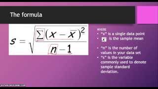 AP Stats The Standard Deviation [upl. by Aiksa]