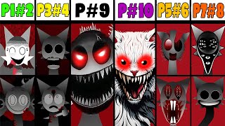 Phase 1 VS Phase 2 VS Phase 3 VS Phase 4 VS Phases 610 in Incredibox Sprunki versions  NEW MOD [upl. by Inahc]