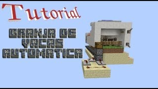 Tutorial Granja de Vacas Automatica Minecraft [upl. by Niram948]