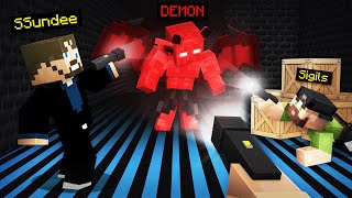 Being Hunted by Demons in Minecraft Phasmophobia [upl. by Nodnek910]