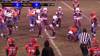 Holly City Youth Football League Round 2 Playoffs Bridgeton Bulldogs vs Holly City Bolts [upl. by Aindrea]