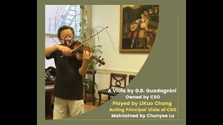 1778 viola by GB Guadagnini Owned by Chicago Symphony Orchestra [upl. by Euqinobe]