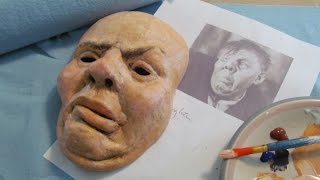 Paper Mache Halloween Portrait Mask [upl. by Asseram]