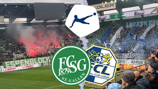 FC StGallen vs FC Luzern  Stadionvlog  RUDELBILDUNGEN  LAST MINUTE TOR IM KAMPF UM DIE PLAYOFFS🤯 [upl. by Yr]