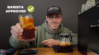 How to make iced coffee in 90 seconds pour over recipe [upl. by Sirrad]