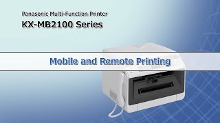 KXMB2100 series Mobile Print feature [upl. by Yatnoed]