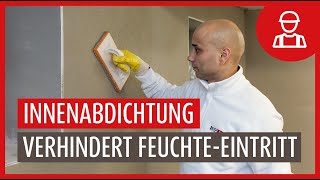 ISOTEC Innenabdichtung verhindert FeuchteEintritt und Putzabplatzen [upl. by Atiruam880]