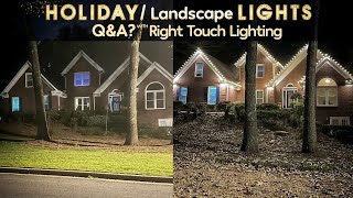 🏠 LANDSCAPE LIGHTS HOLIDAY Q amp A 🎄 [upl. by Anayeek]