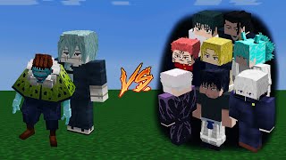 Jogo And Mahito Vs Special Grade battle in minecraft [upl. by Airalednac696]