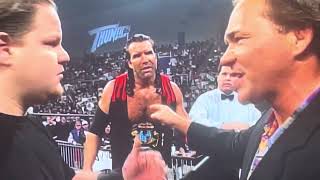 Scott Hall is About to Face Young Up amp Coming Louie Spicolli when Bad Guy asks him ’s Then Zbyszko [upl. by Vange528]