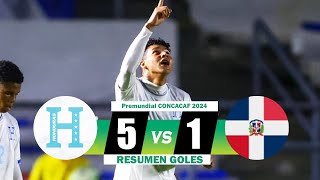 Honduras receta paliza República Dominicana 52 y avanza como líder Premundial Concacaf 2024 [upl. by Revell556]