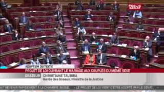 Mariage pour tous  Discours de cloture de Christiane Taubira [upl. by Alver]