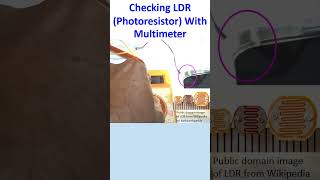 Checking LDR Photoresistor With Multimeter [upl. by Farica]