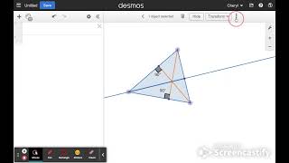 Create a orthocenter Desmos  Geometry [upl. by Coplin]