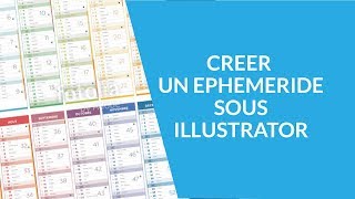 Crée un éphéméride de calendrier sous Illustrator [upl. by Schechter720]