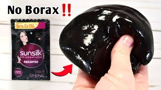 Shampoo Slime😱 How to make No Borax Sunsilk Shampoo Slime at home ASMR [upl. by Piwowar]