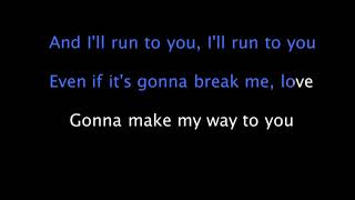 Lea Michele  Run To You Karaoke Lyrics Instrumental [upl. by Shiroma837]