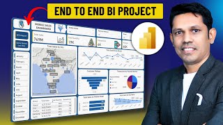 Power BI Dashboard End to End Project with DAX Formula for Beginners 2025  Practice file included [upl. by Enilorak]