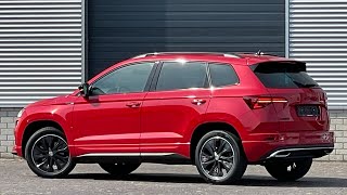 Skoda NEW Karoq Sportline 2023 in 4K Velvet Red Metal 18 inch Procyon walk around amp detail inside [upl. by Kampmeier]