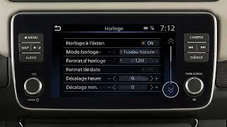 2025 Nissan LEAF  Réglage de l’horloge avec navigation le cas échéant [upl. by Nsaj]