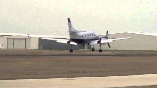 Swearingen Merlin SA226 Lands at West Houston Airport [upl. by Aenehs]