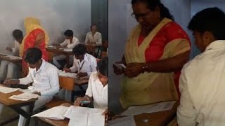 Teacher helps students to cheat in board exams in Haryana [upl. by Neona]