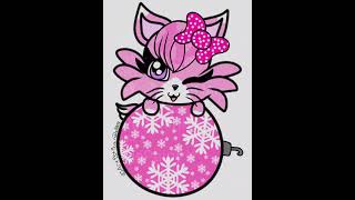 Pink Kitten On Christmas Ornament  Speedpaint [upl. by Forrest]