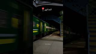 Green Line Express through pass Shahdadpur Station over night greenline shorts viral railway [upl. by Prissy]