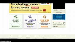 Adding digital coupons to your Safeway Card [upl. by Nilyaj247]