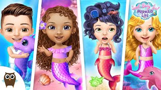 Sweet Baby Girl Mermaid Life 🌊 New Makeovers 🤗 TutoTOONS [upl. by Misti728]