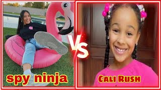 Spy ninja family vs Cali Rush Rush family member from youngest to oldest 2024 [upl. by Aninep]