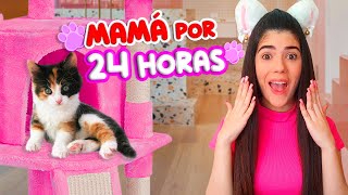 ADOPTÉ a un GATITO BEBÉ y fui su mamá por 24 HORAS😻😱  Ani Cat😻 [upl. by Del]