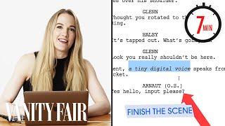 Hollywood Screenwriter Tries to Write a Scene in 7 Minutes  Vanity Fair [upl. by Ihn]