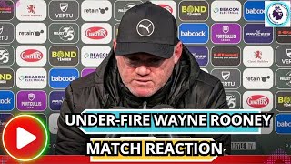 Under fire Plymouth manager Wayne Rooney reacts to outside pressure  Its part of the fun [upl. by Mona]