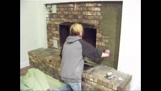 Chic on the Cheap Fireplace Makeover [upl. by Aliakam]