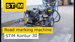 Road marking machine STiM Kontur 30 [upl. by Eldreeda]