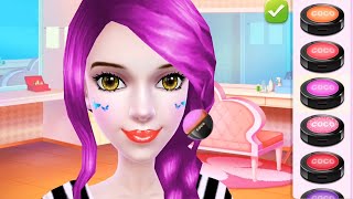 Shopping Mall Style Girl Game  Cool Makeup Dress Up Color Hairstylesamp Design Game For Girls [upl. by Joeann]