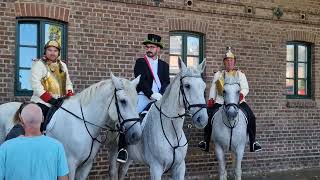 Schützenfest Allrath 2023 Blumen und Fahnenparade [upl. by Arraeic]