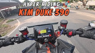 Hyper Riding on my KTM DUKE 390 🔥🚀 Full Raw Power ☠️ College Vlog ✨ MUST WATCH [upl. by Amandie]