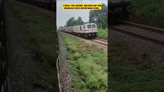 Train No  18202 Nautanwa  Durg Exp WAP 7 SF Exp Crossing at Ahilyapur Railway Station in blast [upl. by Enomes386]