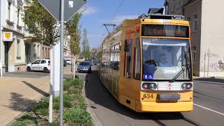 Straßenbahnen in Merseburg 4K [upl. by Nedlog183]