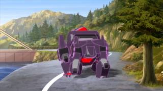 Transformers Robots in Disguise Underbite Loses Energy and Bridge Battle [upl. by Aicercal]