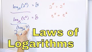 18  Properties of Logarithms Log x  Part 1  Laws of Logs  Calculate Logs amp Simplify [upl. by Oker]