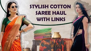 quotThe Best Cotton Sarees for Effortless Elegancequot l Reema Gurjar  Saree haul  2024 [upl. by Rramahs]