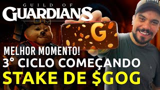 NOVO CICLO de STAKE de GOG POOL com 750K GOG Guild of Guardians 090 [upl. by Asillem112]