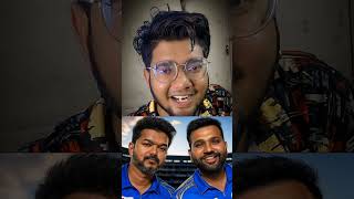 Thalapathy ❤️ Rohit❤️ tamilshorts rohithsharma indiancricketer vijaytvkishore thalapathyvijay [upl. by Nahshunn]